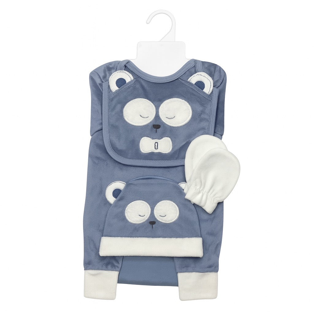 Sleepy Bow Bear 7 Piece Winter Starter Set