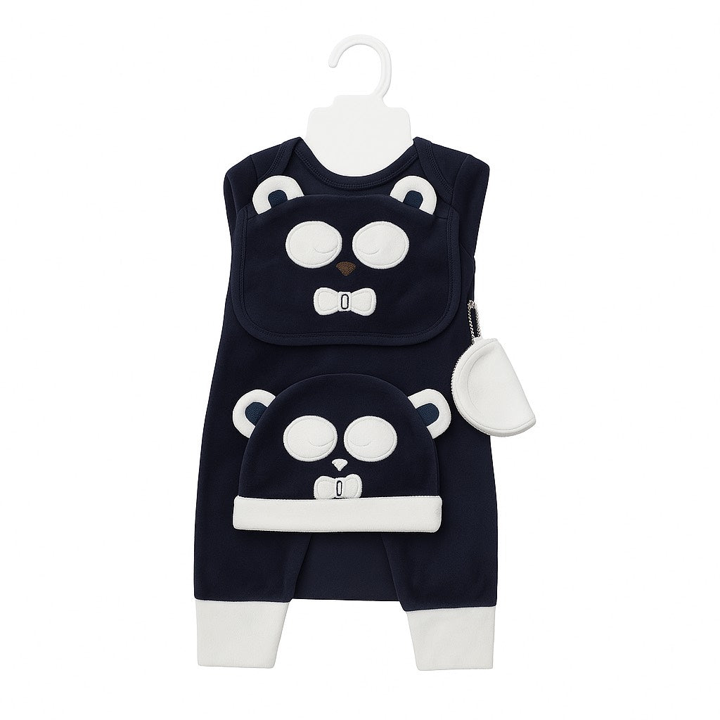 Sleepy Bow Bear 7 Piece Winter Starter Set