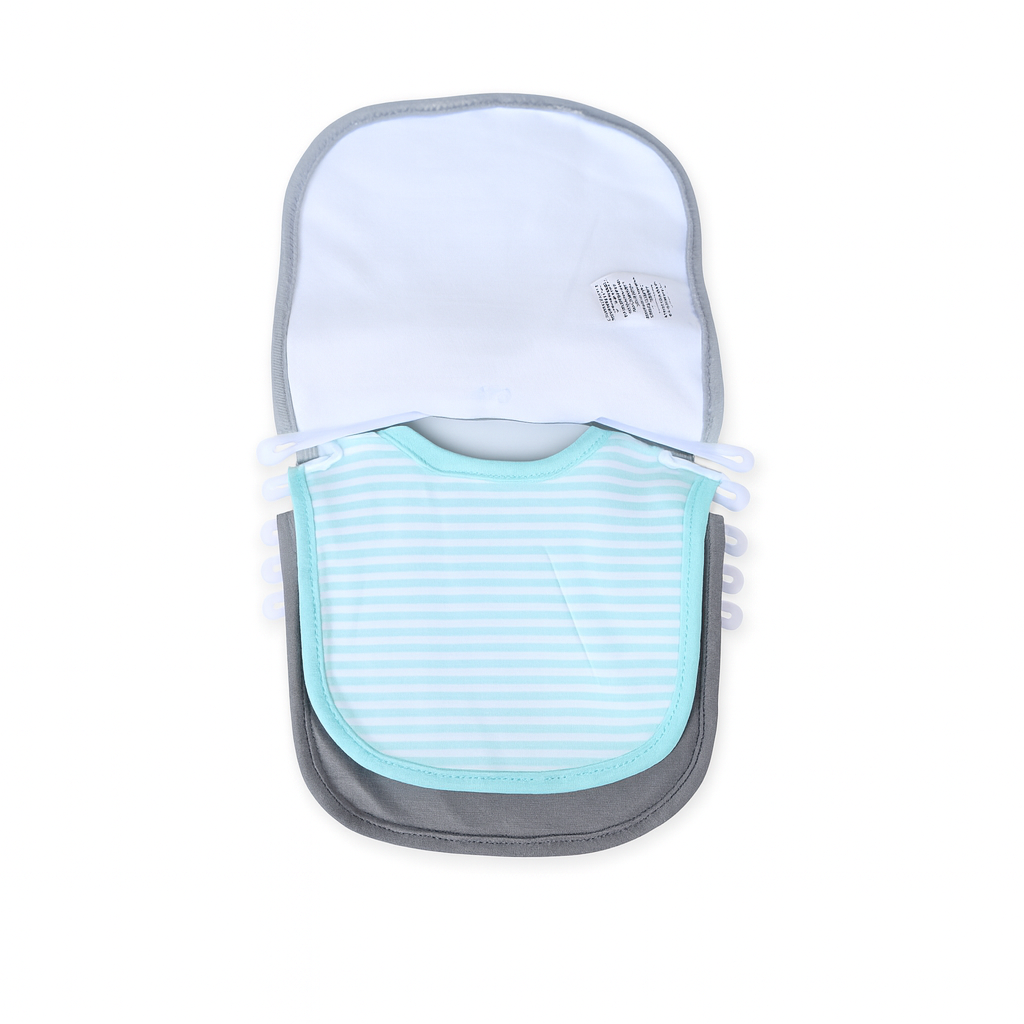 Green Bow Tuxedo 5 Piece Bib Set