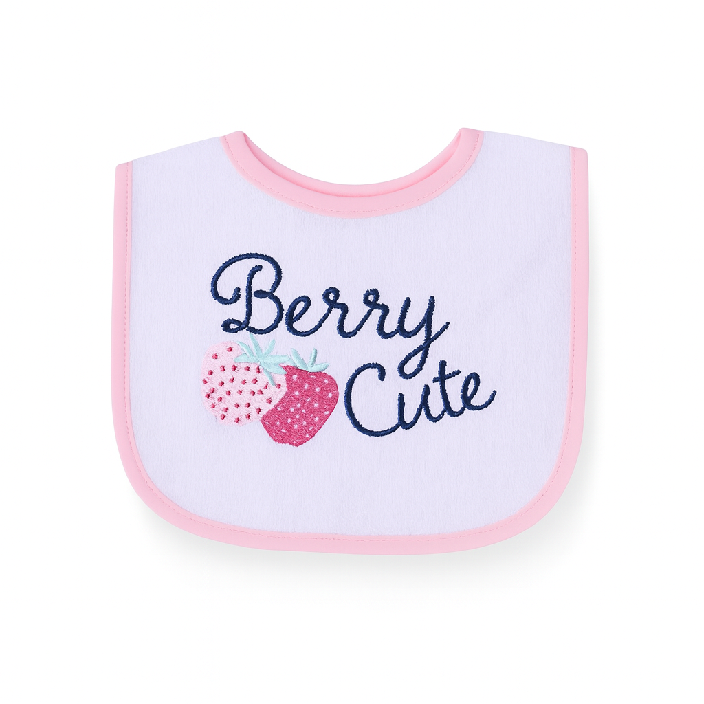 Hudson Sweet Cherry 3 Piece terry Bib Set