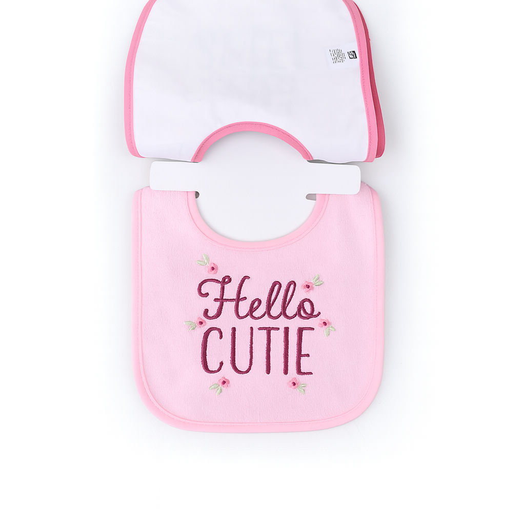 Hudson Little Sweet Heart 3 Piece terry Bib Set