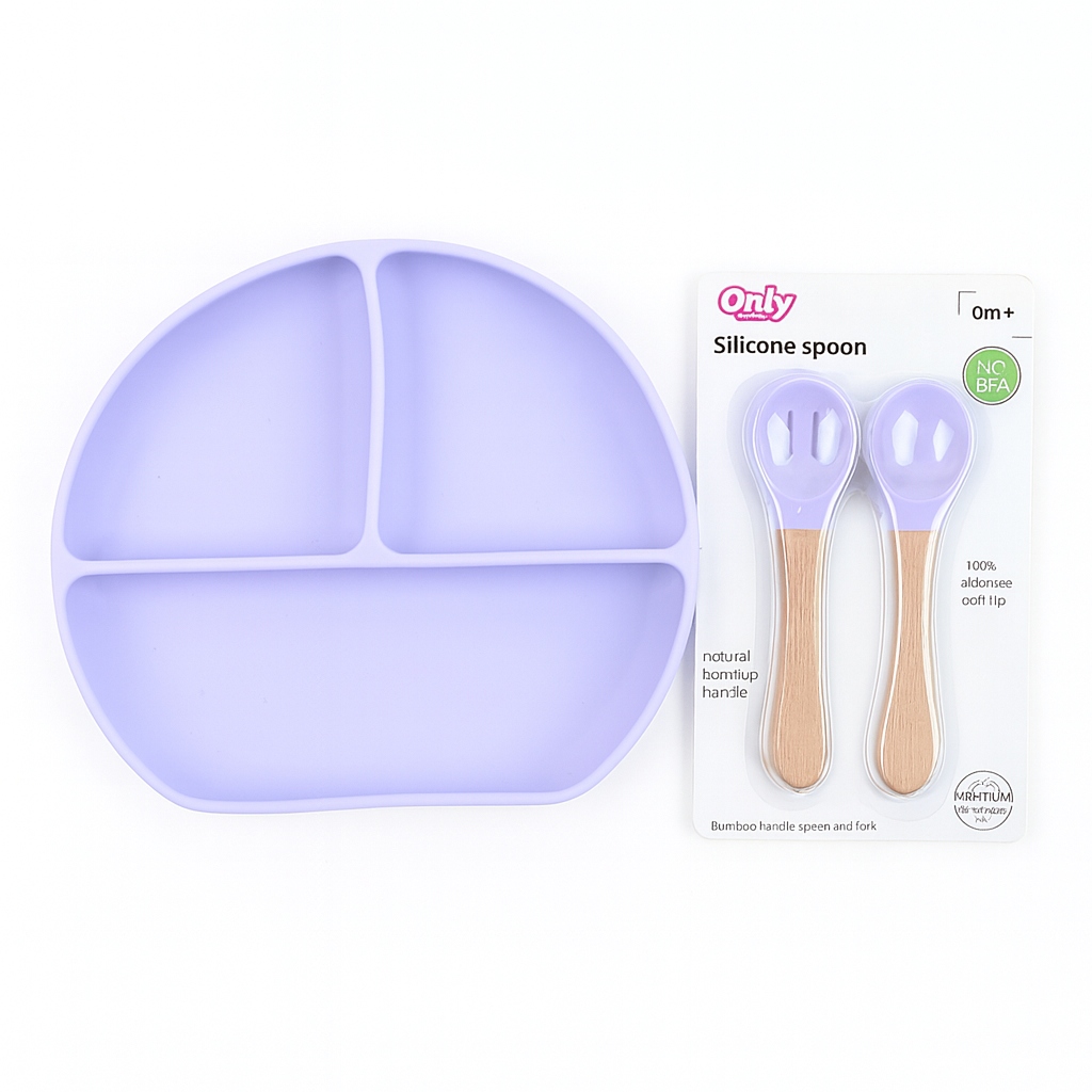 Silicon 3 Potion Feeding Set With Two spoons
