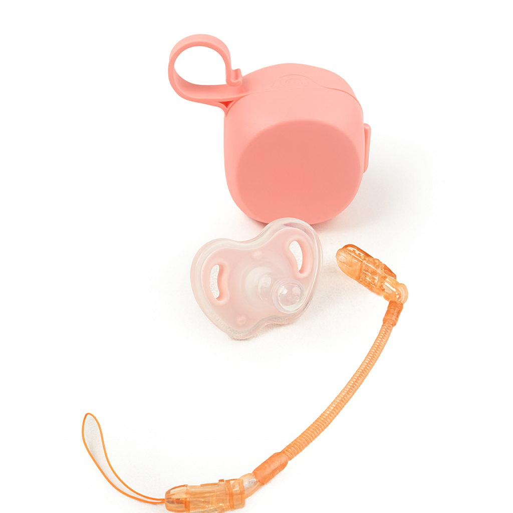 Round Box Pacifier & Chain