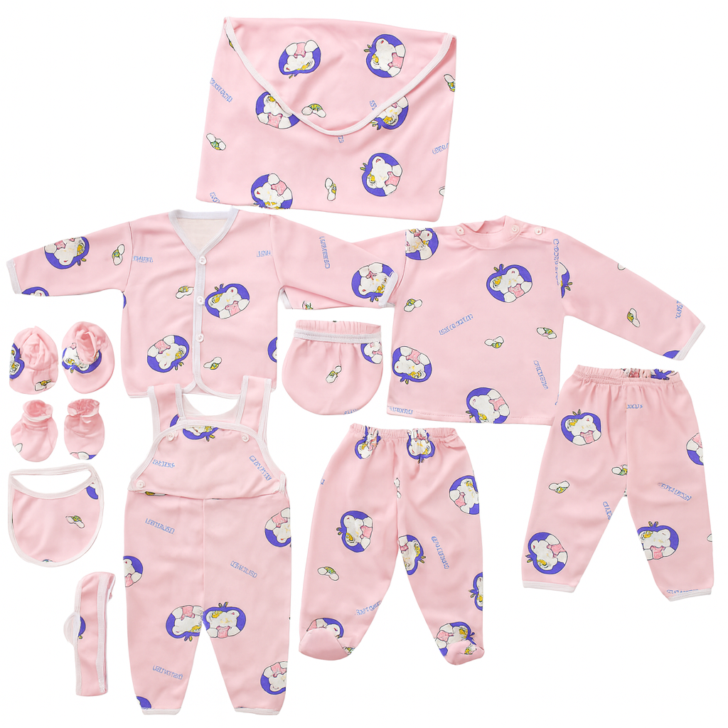 Pink Kitty Cat 11 Piece Winter Starter Set