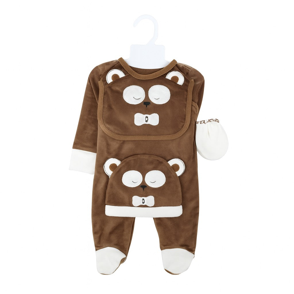 Sleepy Bow Bear 7 Piece Winter Starter Set