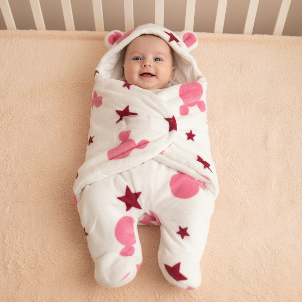 Star Quilted Swaddle And Sleep Bag