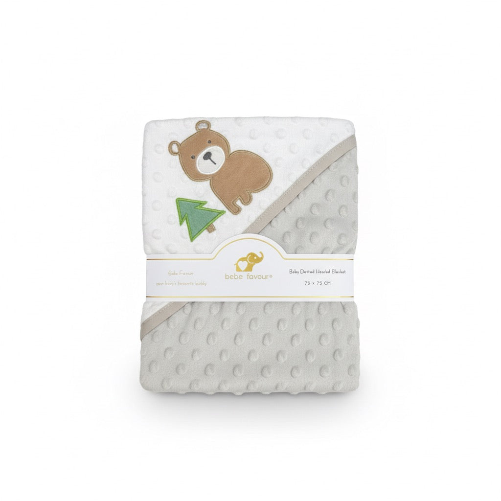 Bear Tree Bebe Favour Hooded Blanket