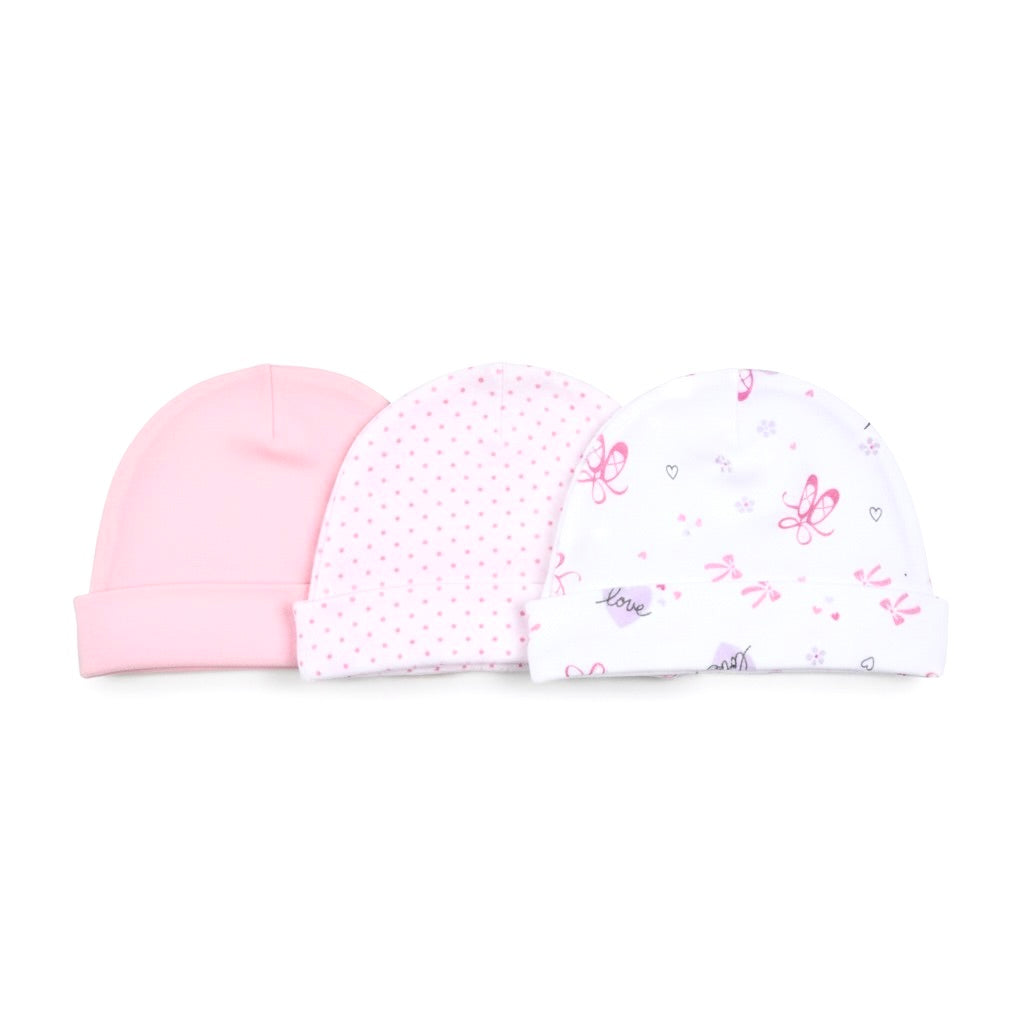 Duck & Duck Butterfly Bow 3 Piece Cap Set
