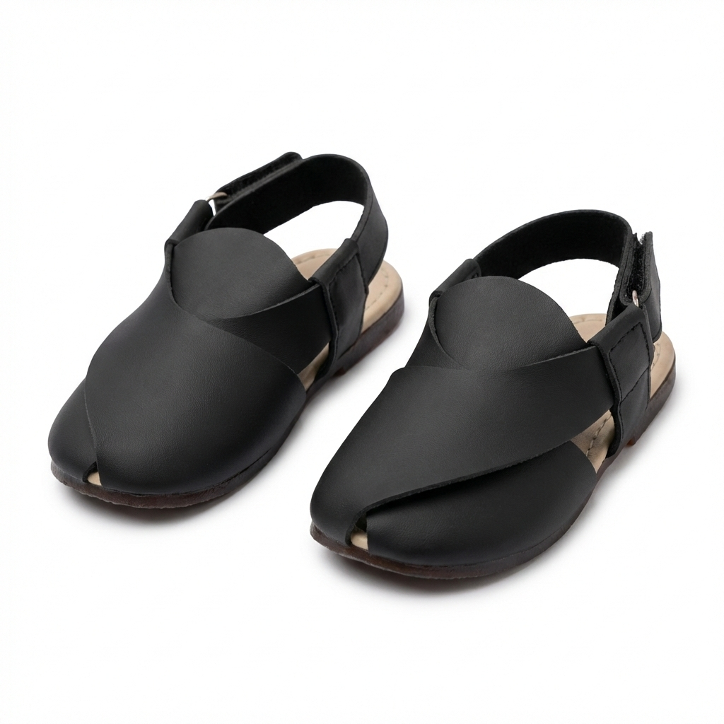 Black Kheri Chappal
