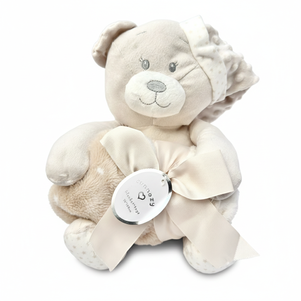 Bear Blanket With Plush Toy (PREMIUM)