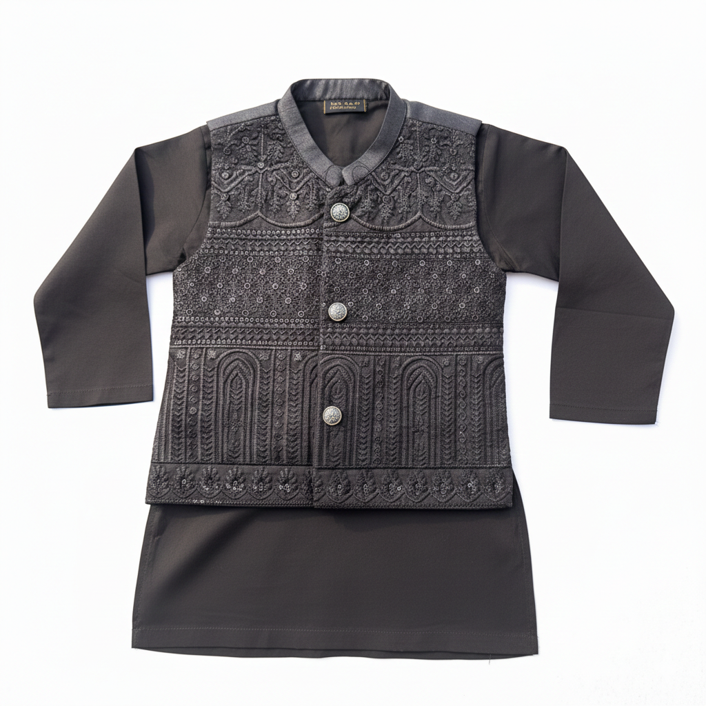 Traditional Kurta Pajama with Waistcoat