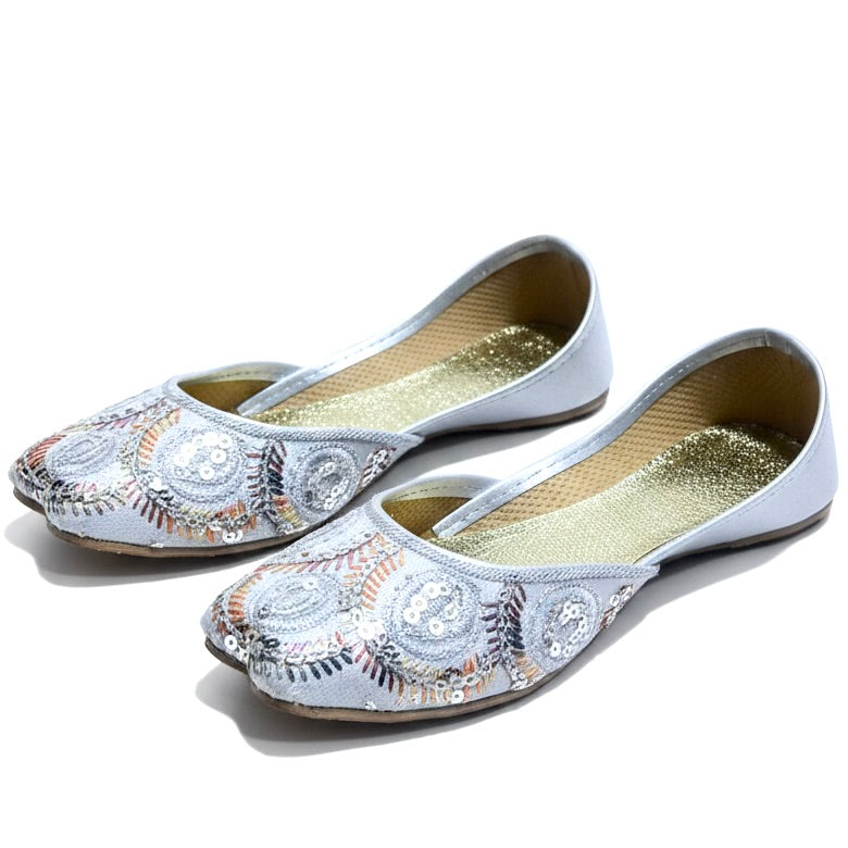 Girls Silver Khussa