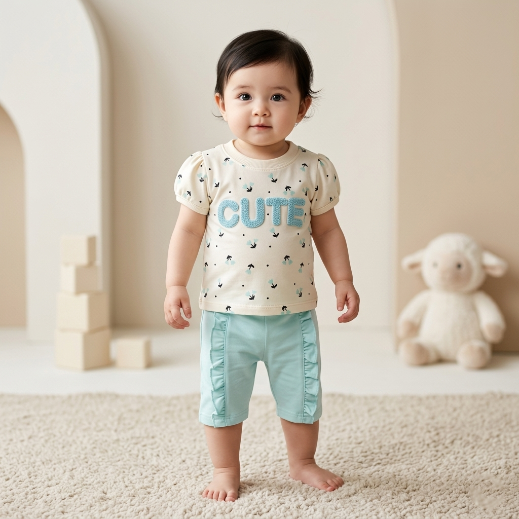 Girls Cute Style Shirt & Short