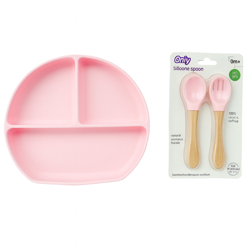 Silicon 3 Potion Feeding Set With Two spoons