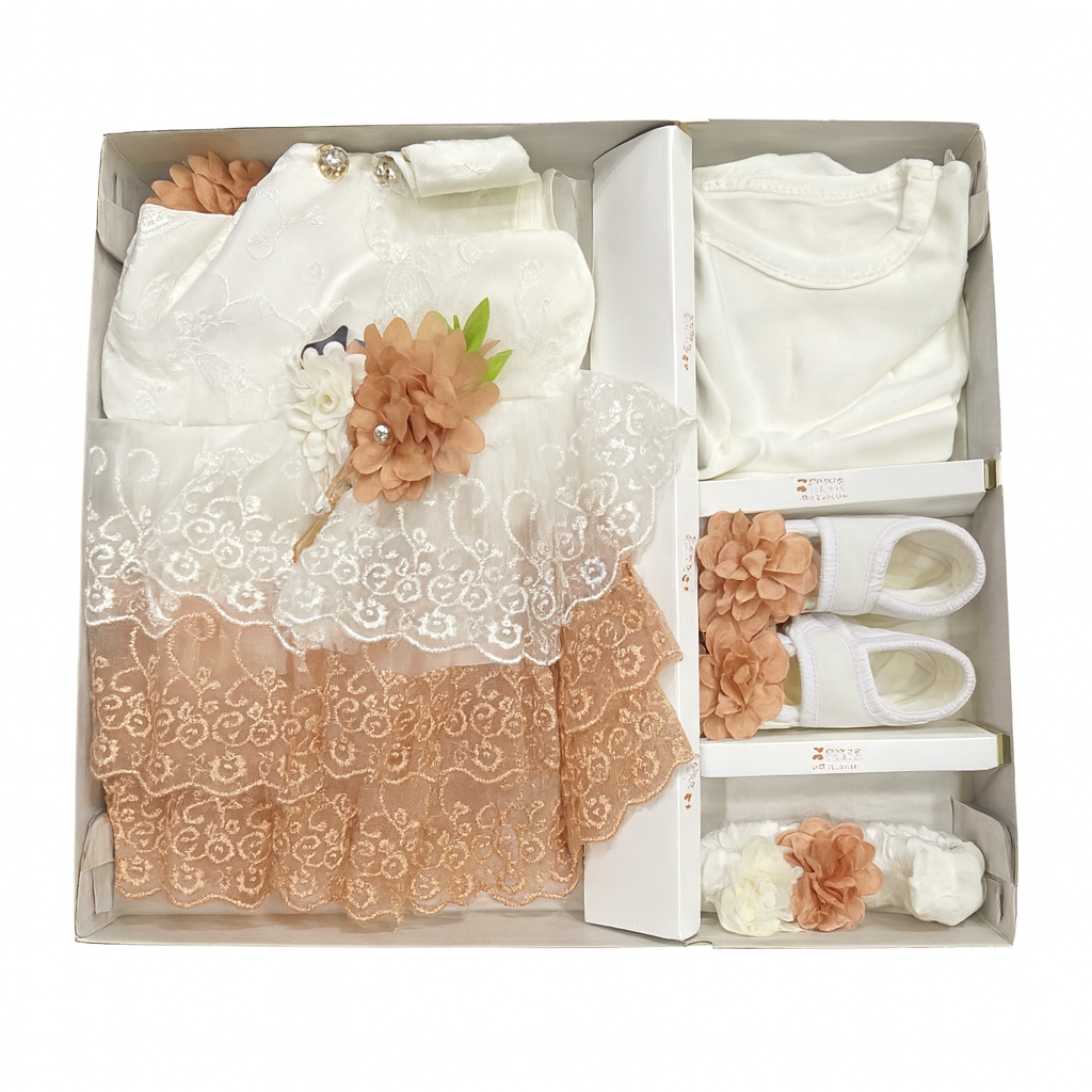 Sleeveless Floral Frock 5 Piece Starter Set