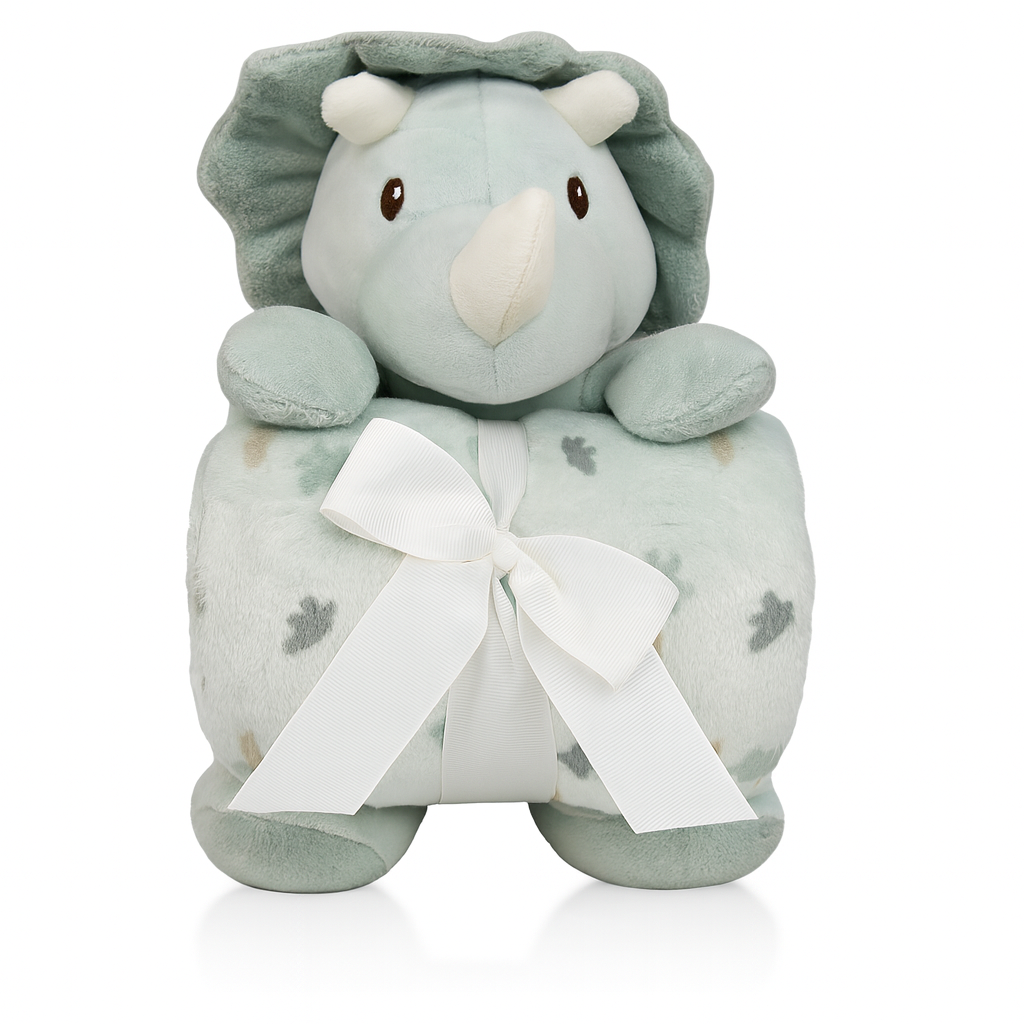 Sunnozy Dino Blanket With Plush Toy (PREMIUM)