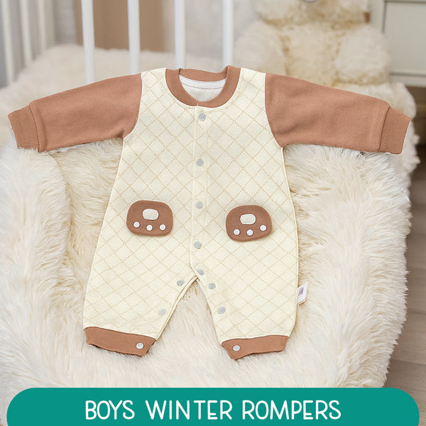 Boys Winter Rompers