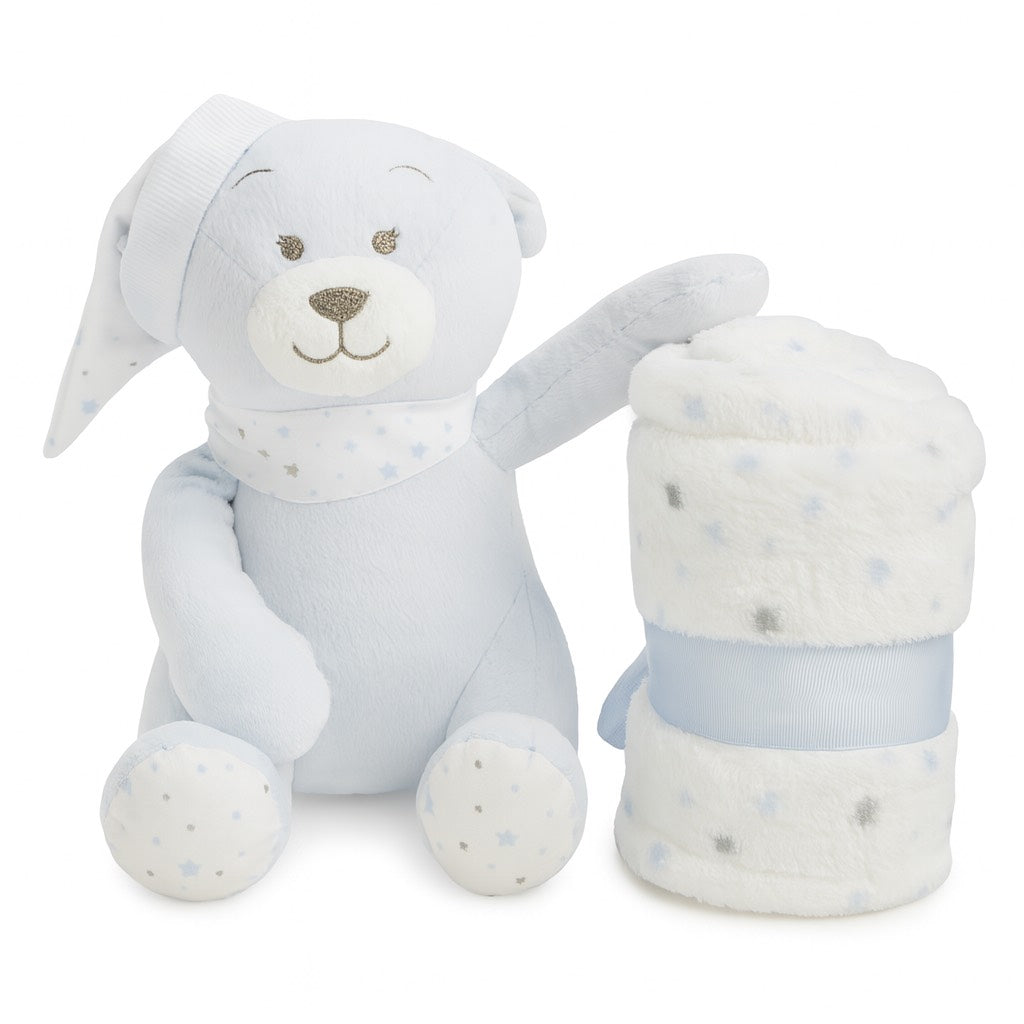 Sunnozy Bear Blanket With Plush Toy (PREMIUM)