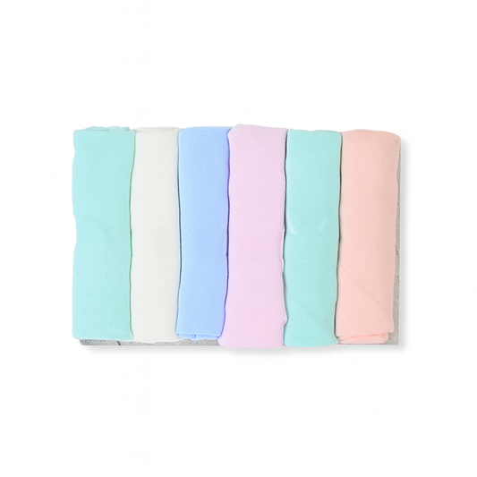 Soft Terry Multi Color Face Towel Pack of 6