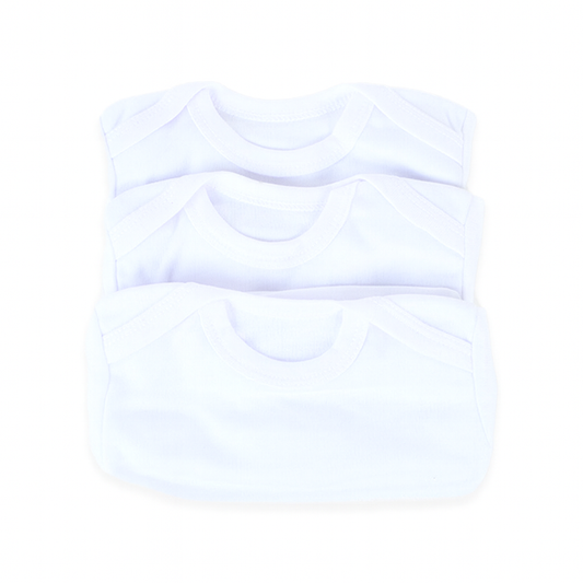 Happy Mums Full Sleeves White Vests Pack of 3