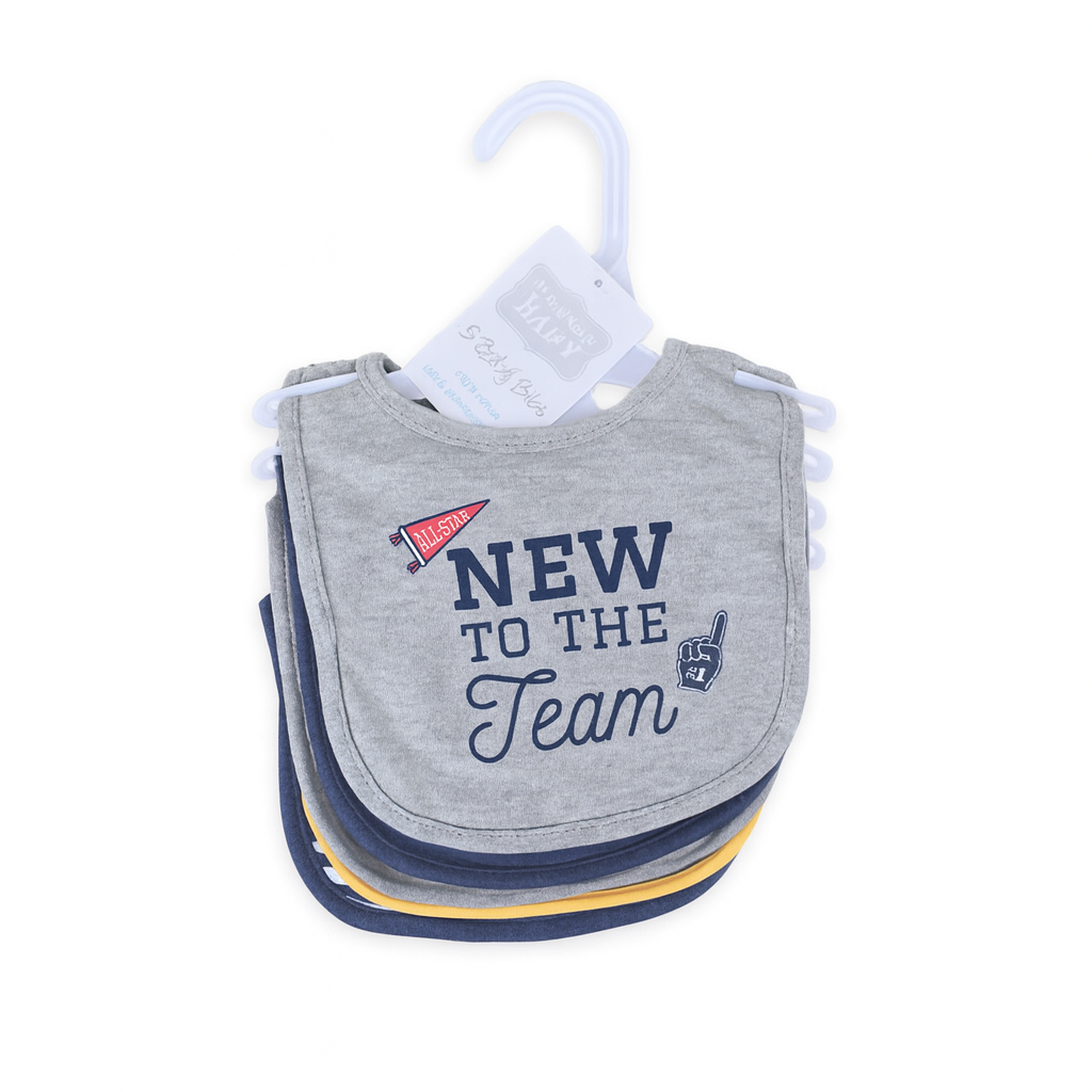 New To The Team 5 Piece Bib Set
