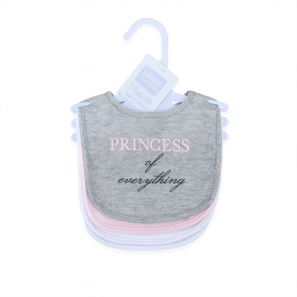 Princess Has Arrived 5 Piece Bib Set