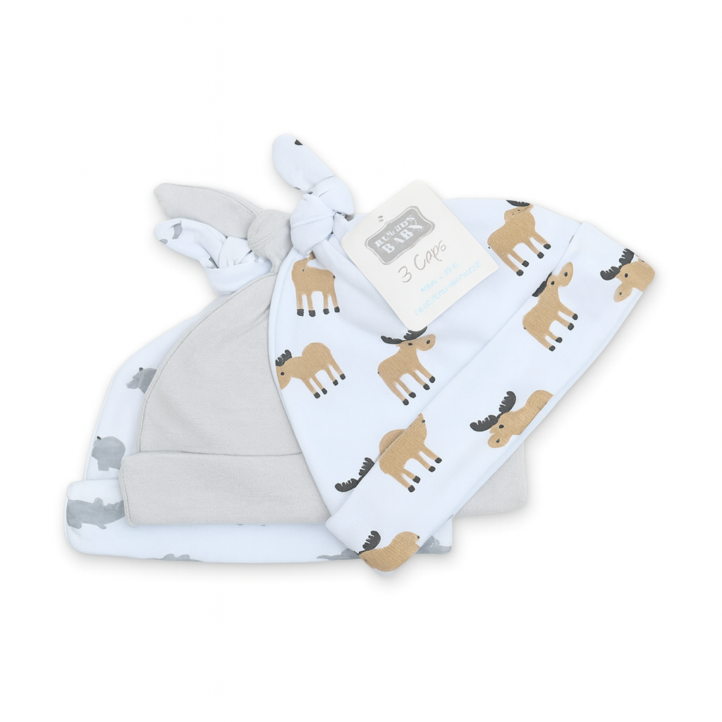 Hudson Moose Knot Cap Pack Of 3