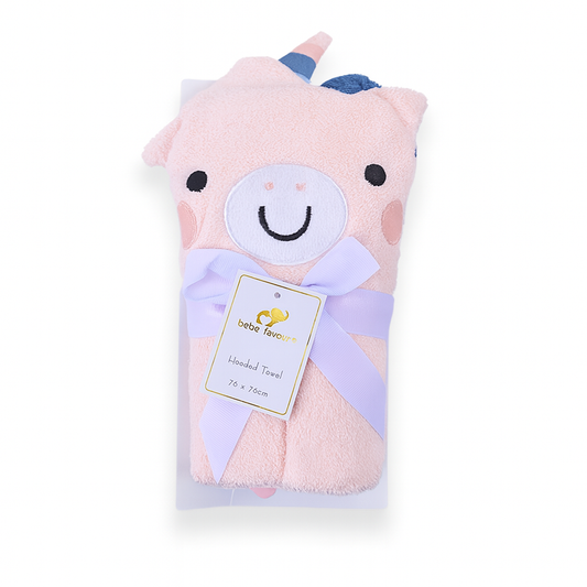 Bebe Favour Unicorn Hooded Bath Towel