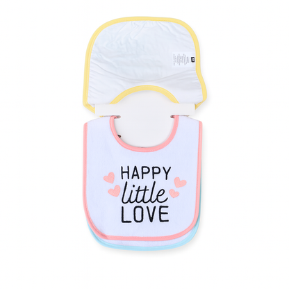 Hudson Smile All Day 3 Piece terry Bib Set