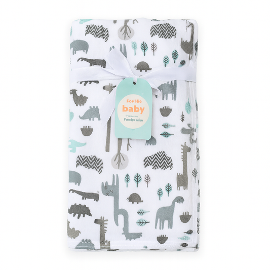 Crocodile Printed Baby Blanket