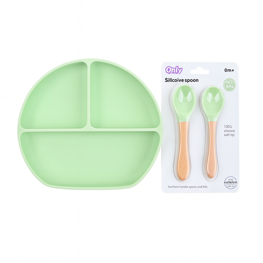 Silicon 3 Potion Feeding Set With Two spoons