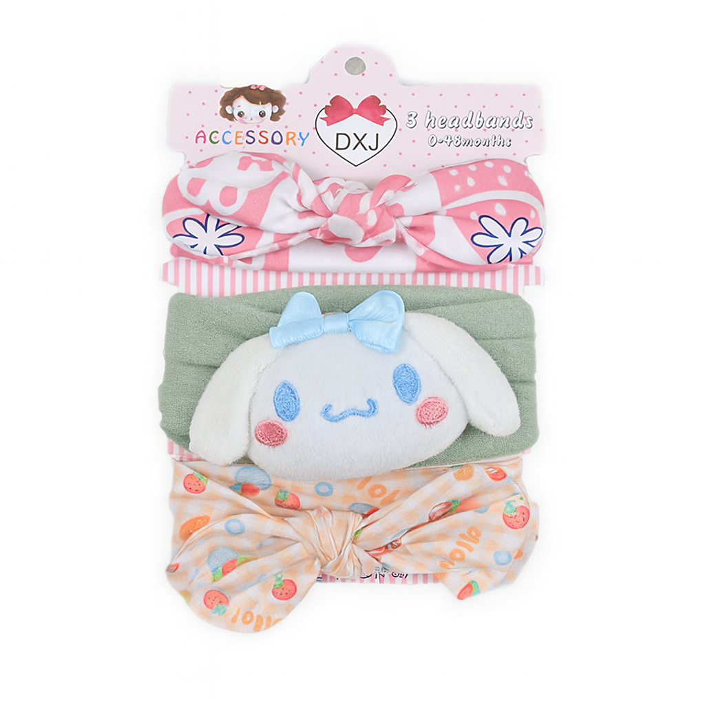 Cat 3 piece Headband Set