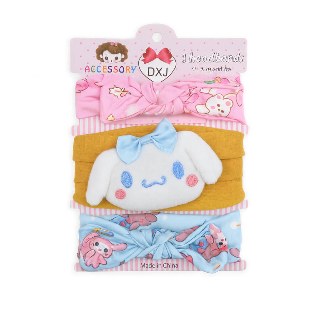Cat 3 piece Headband Set