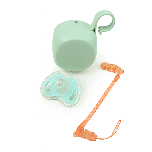 Round Box Pacifier & Chain