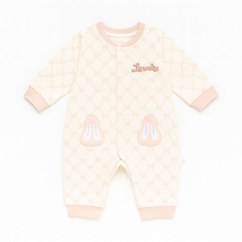 Lovely Bow Printed Romper