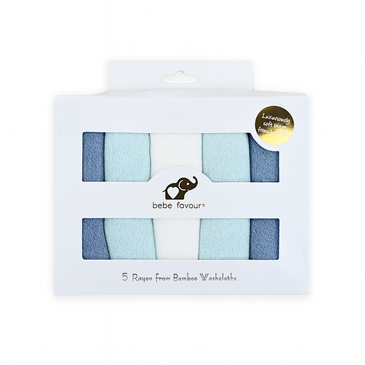 Bebe Favour Solid Bamboo 5 Wash Clothes