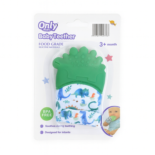 Green Dino Hand Teether