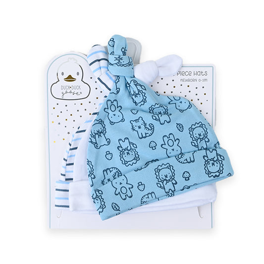 Lion 3 Piece Knot Hat Set