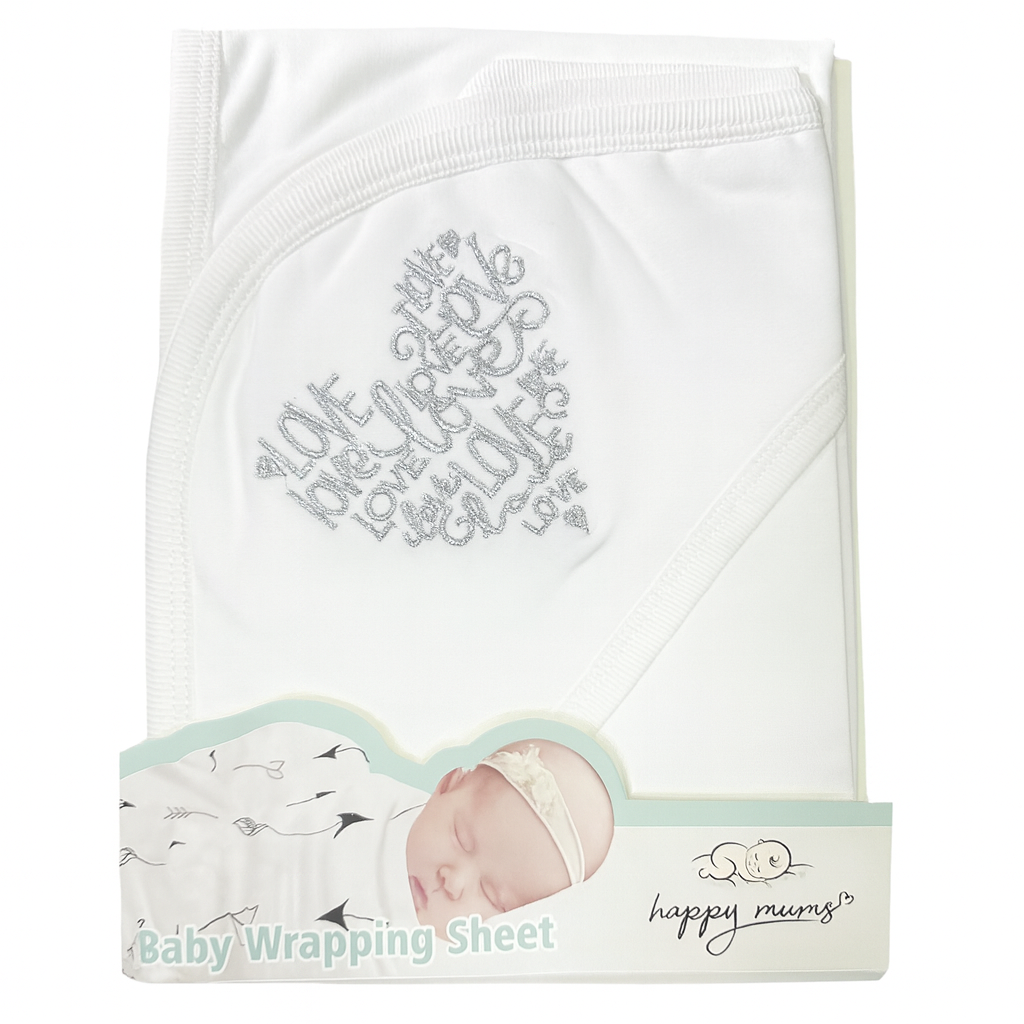 Love Heart Hooded Wrapping Sheet