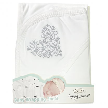 Love Heart Hooded Wrapping Sheet