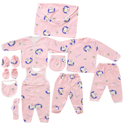 Pink Kitty Cat 11 Piece Winter Starter Set