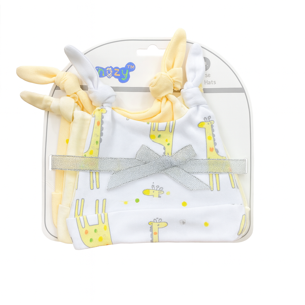 Sunnozy Giraffe 3 Piece Cotton Cap