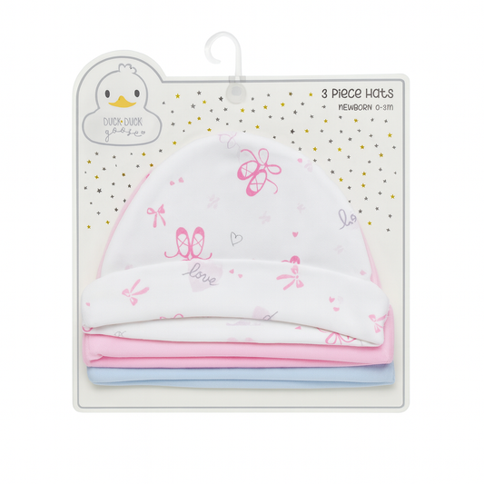 Duck & Duck Butterfly Bow 3 Piece Cap Set