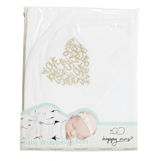 Love Heart Hooded Wrapping Sheet