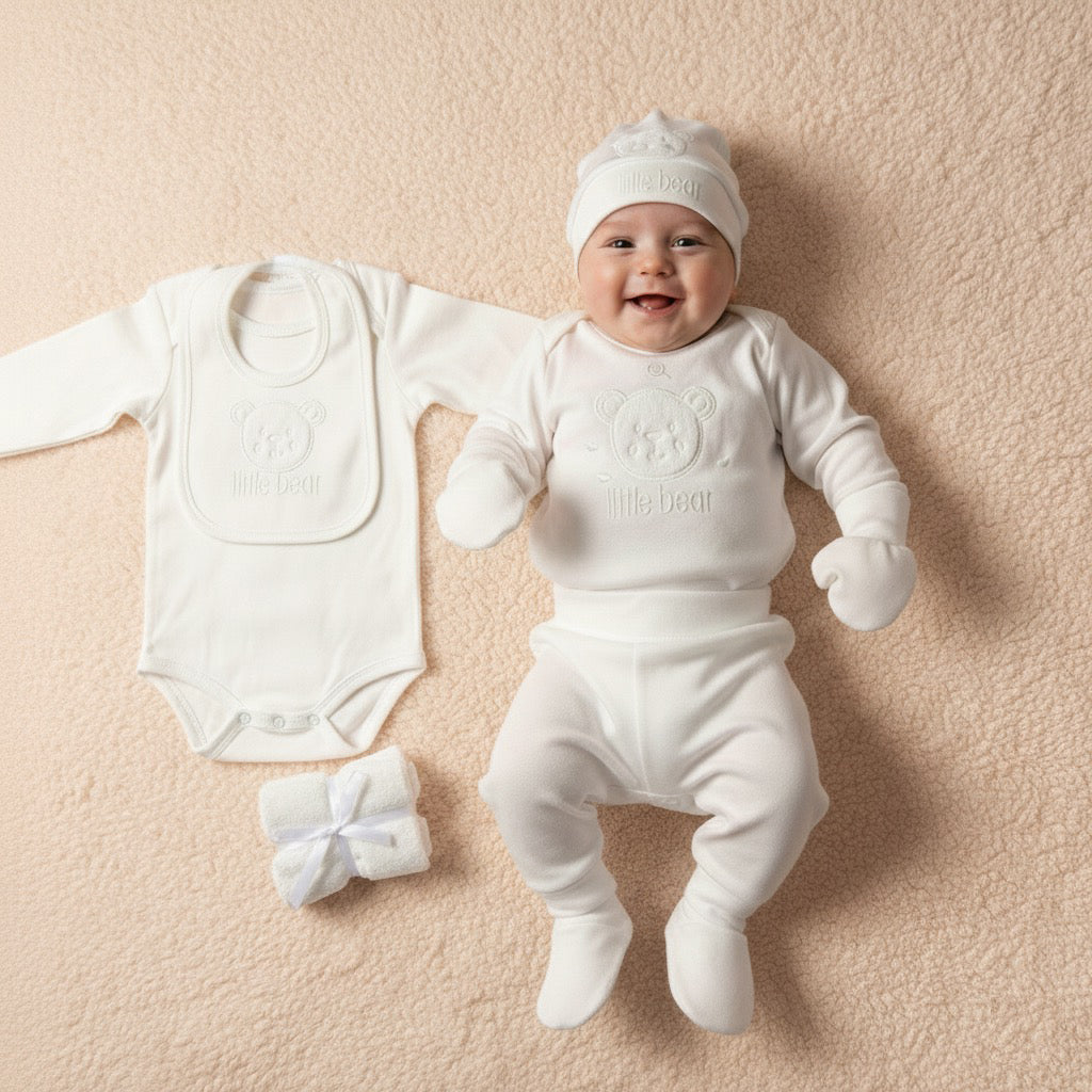 All White 10 Piece Winter Starter Set Gift Box