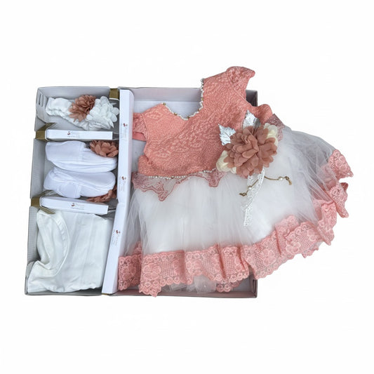 Sleeveless Floral Frock 5 Piece Starter Set