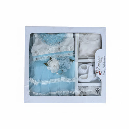 Sleeveless Floral Frock 5 Piece Starter Set