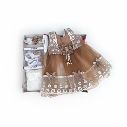 Sleeveless Floral Frock 5 Piece Starter Set