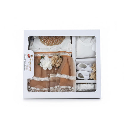 Sleeveless Floral Frock 5 Piece Starter Set