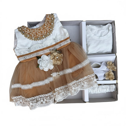 Sleeveless Floral Frock 5 Piece Starter Set